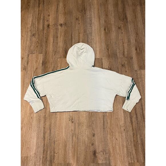 Adidas Women’s Mint Green Cropped Hoodie Size Small - Picture 2 of 11